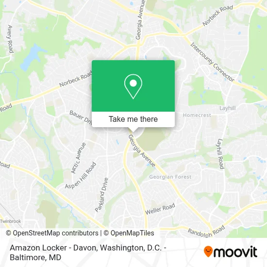 Amazon Locker - Davon map