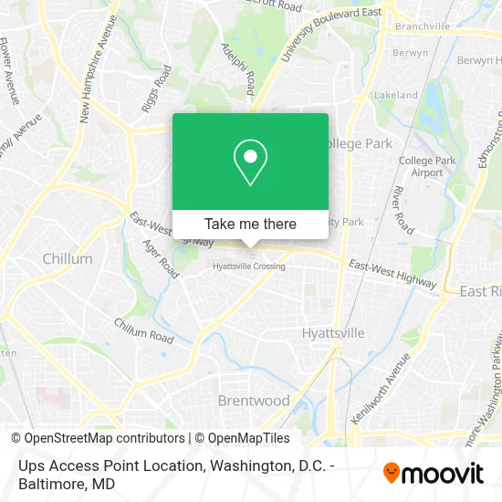 Ups Access Point Location map
