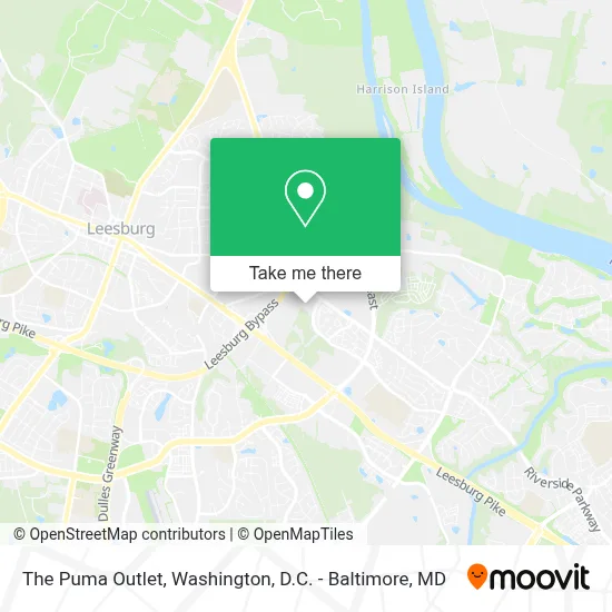 The Puma Outlet map