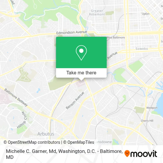 Michelle C. Garner, Md map