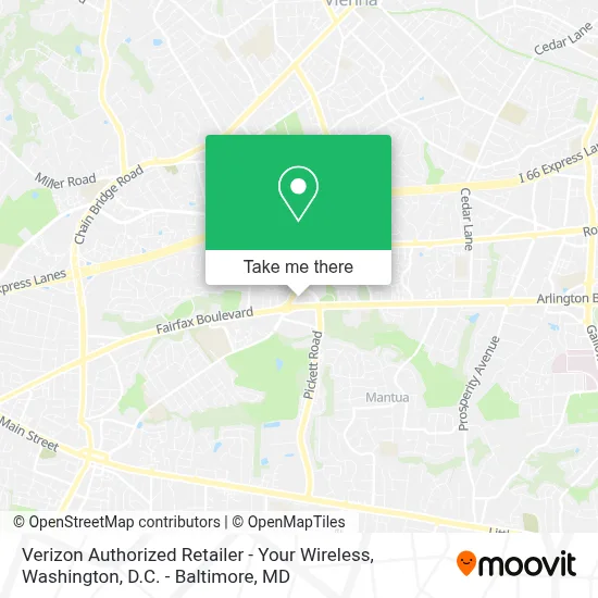 Verizon Authorized Retailer - Your Wireless map