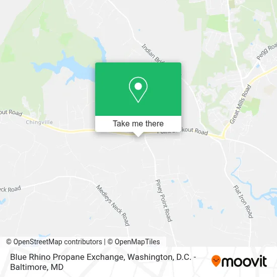 Blue Rhino Propane Exchange map
