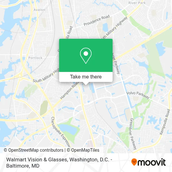 Walmart Vision & Glasses map