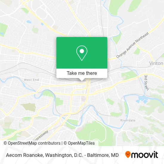 Aecom Roanoke map