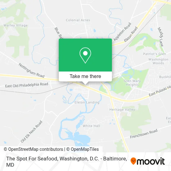 The Spot For Seafood map