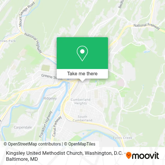Kingsley United Methodist Church map