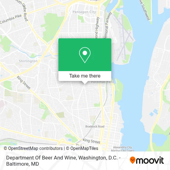 Department Of Beer And Wine map