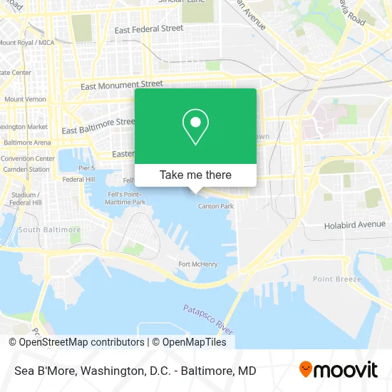 Sea B'More map