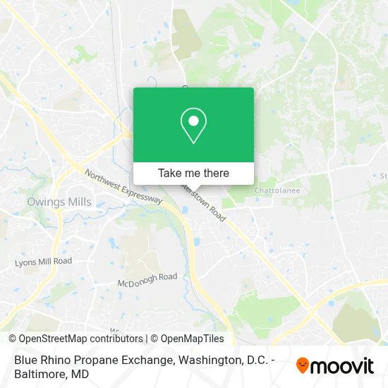 Blue Rhino Propane Exchange map