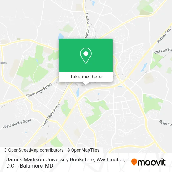 James Madison University Bookstore map
