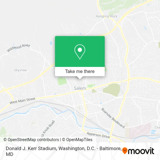 Donald J. Kerr Stadium map