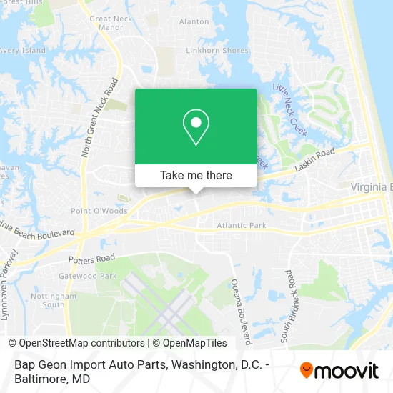 Bap Geon Import Auto Parts map