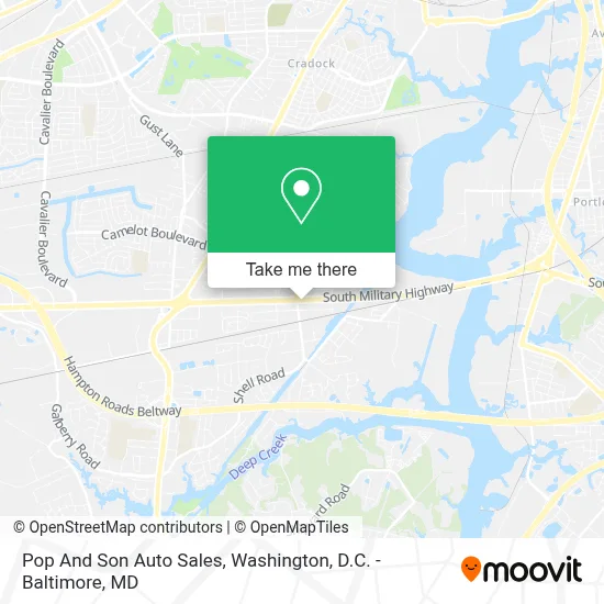 Pop And Son Auto Sales map
