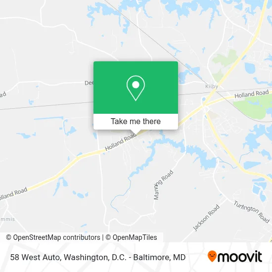 58 West Auto map