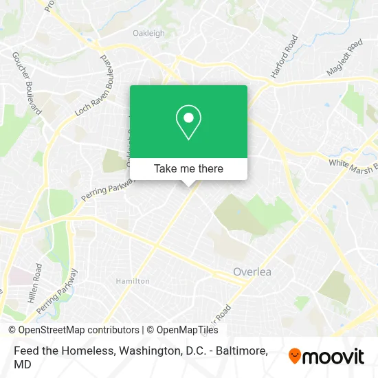 Feed the Homeless map