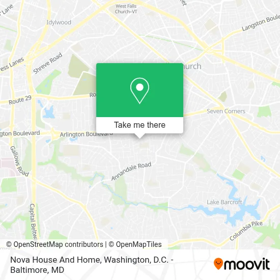 Nova House And Home map