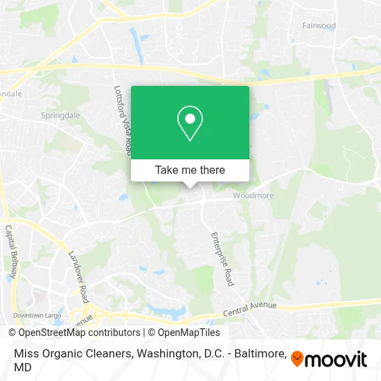 Miss Organic Cleaners map