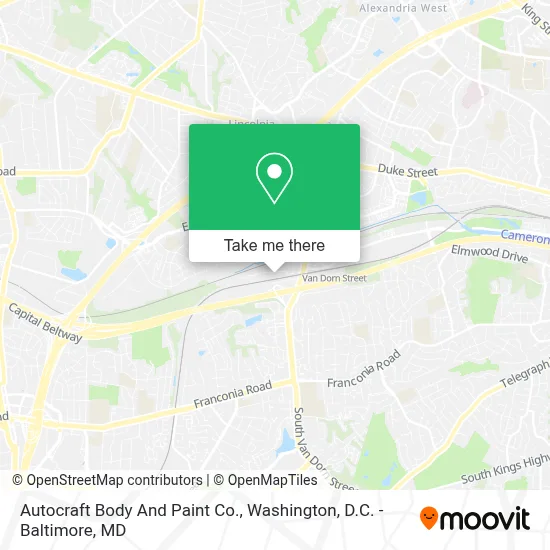 Autocraft Body And Paint Co. map
