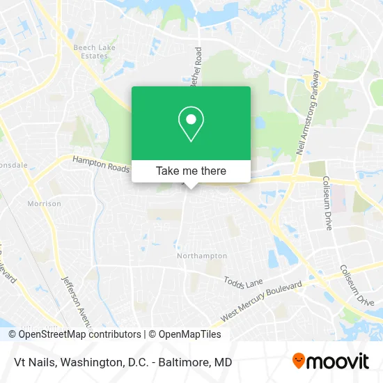 Vt Nails map