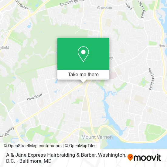 Al& Jane Express Hairbraiding & Barber map