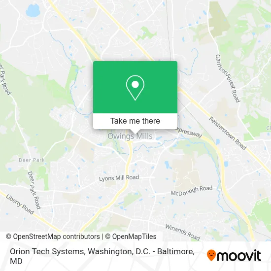 Orion Tech Systems map