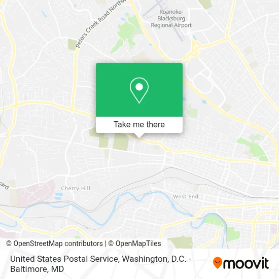United States Postal Service map