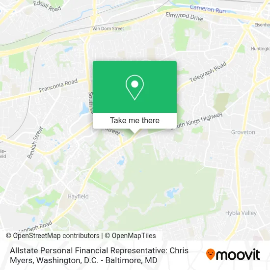 Allstate Personal Financial Representative: Chris Myers map