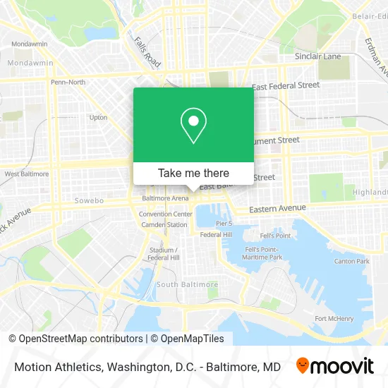 Motion Athletics map