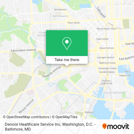 Denoor Healthcare Service Inc map