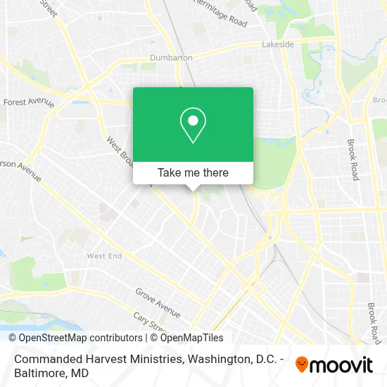 Commanded Harvest Ministries map