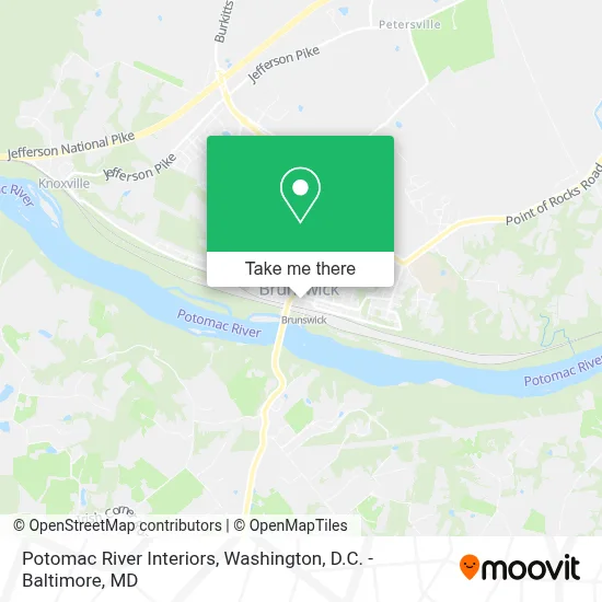 Potomac River Interiors map