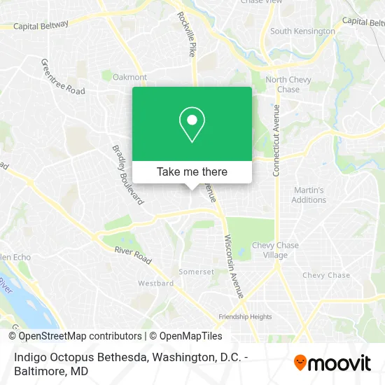Indigo Octopus Bethesda map