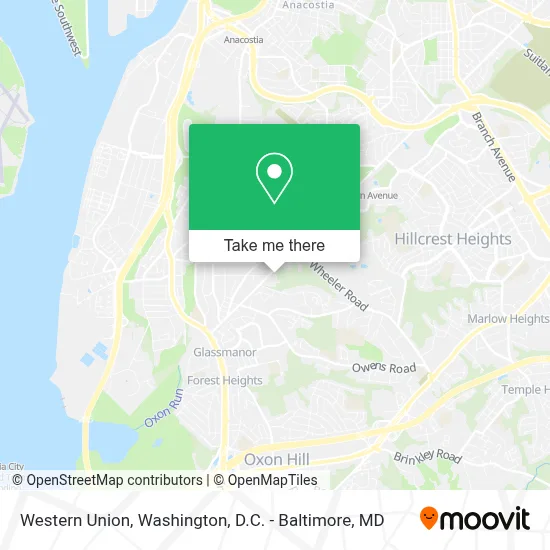 Western Union map