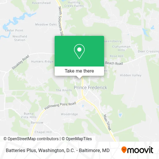 Batteries Plus map