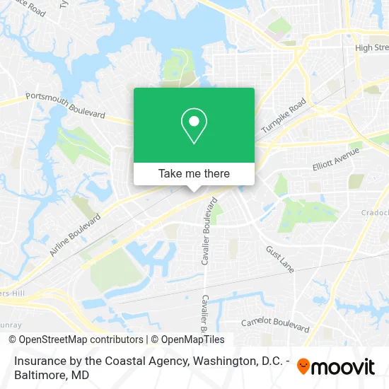Insurance by the Coastal Agency map
