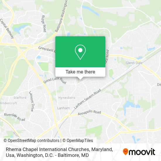 Rhema Chapel International Churches, Maryland, Usa map