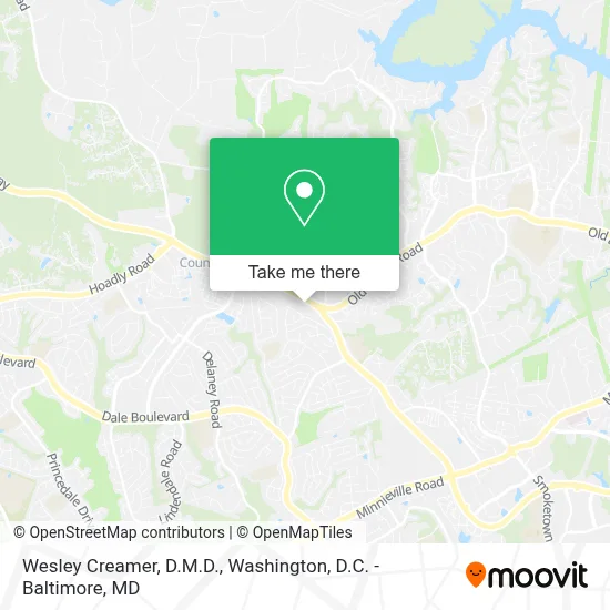 Wesley Creamer, D.M.D. map