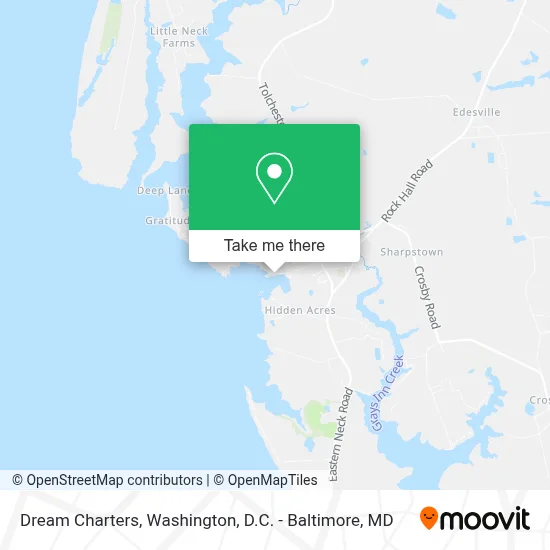 Dream Charters map
