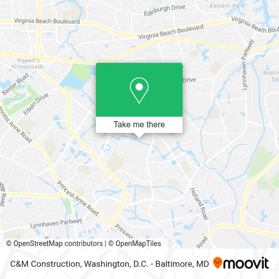 C&M Construction map