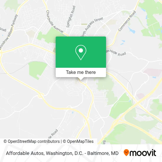 Affordable Autos map