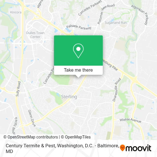 Century Termite & Pest map