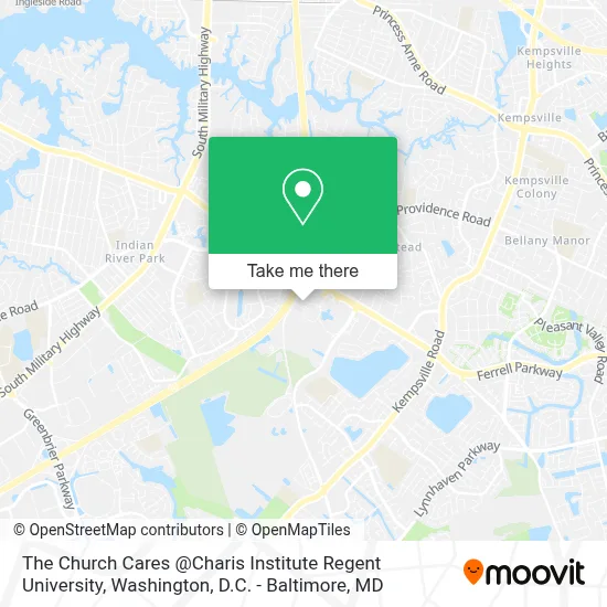 The Church Cares @Charis Institute Regent University map