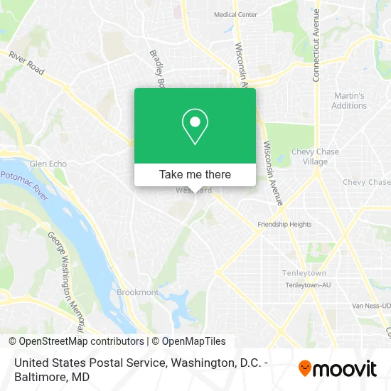 United States Postal Service map