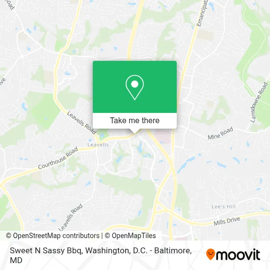 Sweet N Sassy Bbq map
