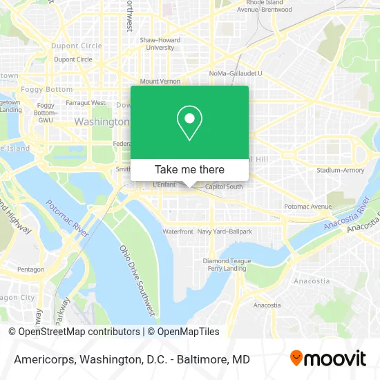 Americorps map