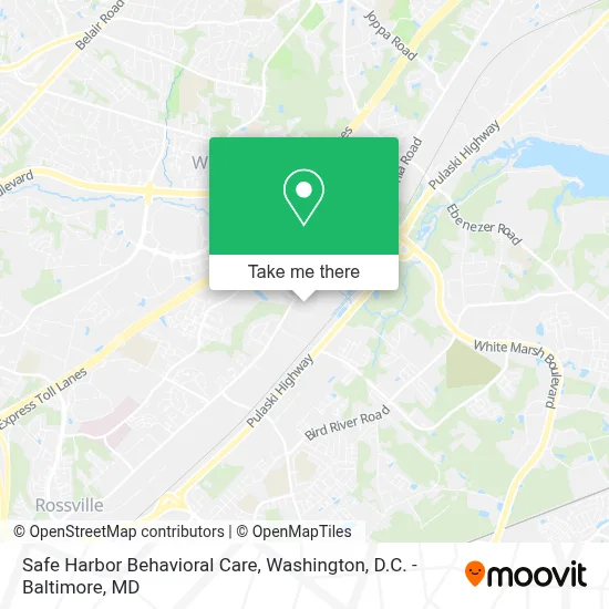 Safe Harbor Behavioral Care map