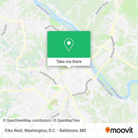 Elks Rest map