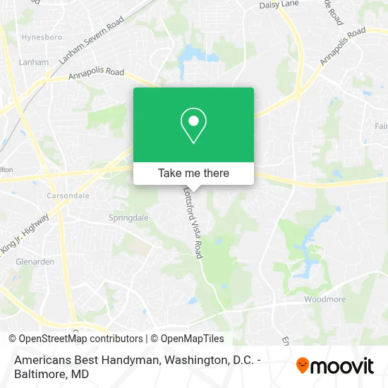 Americans Best Handyman map