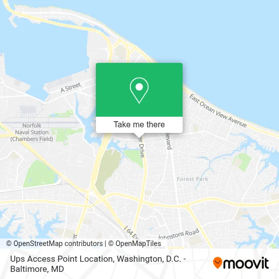 Ups Access Point Location map
