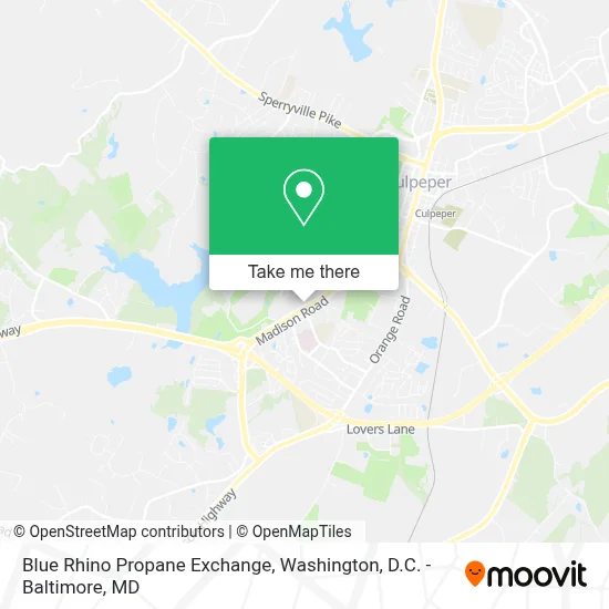 Blue Rhino Propane Exchange map